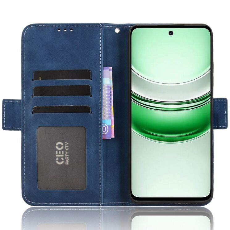 Чохол Deexe Wallet Stand для Realme C71 - Blue: фото 5 з 14