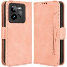 Чехол Deexe Wallet Stand для Realme GT 7 Pro - Pink: фото 1 из 7