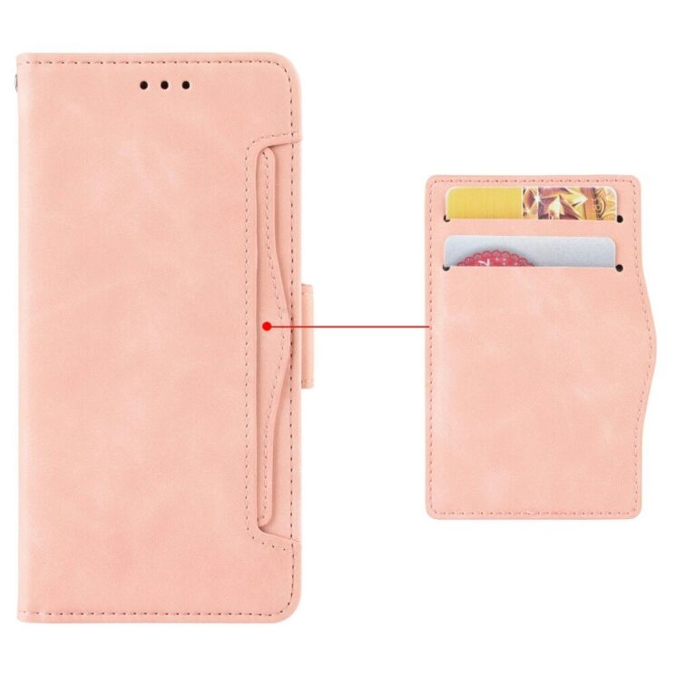 Чехол Deexe Wallet Stand для Realme GT 7 Pro - Pink: фото 6 из 7