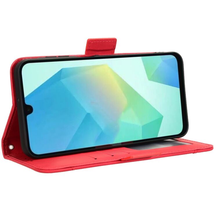 Чохол Deexe Wallet Stand для Samsung Galaxy A16 (A165) / Galaxy A26 (A266) / Galaxy A17 (A176) - Red: фото 6 з 15