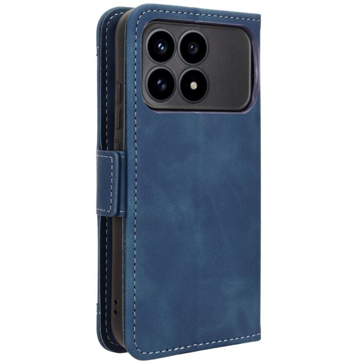 Чохол Deexe Wallet Stand для Xiaomi Poco F8 Pro - Blue: фото 6 з 15