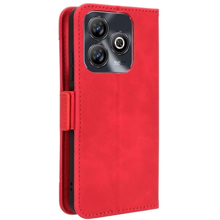 Чохол Deexe Wallet Stand для ZTE Blade A75 - Red: фото 6 з 7