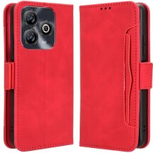 Чохол Deexe Wallet Stand для ZTE Blade A75 - Red: фото 1 з 7