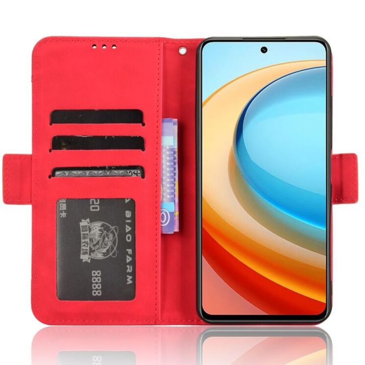 Чехол Deexe Wallet Stand для ZTE Nubia Focus - Red: фото 3 из 7