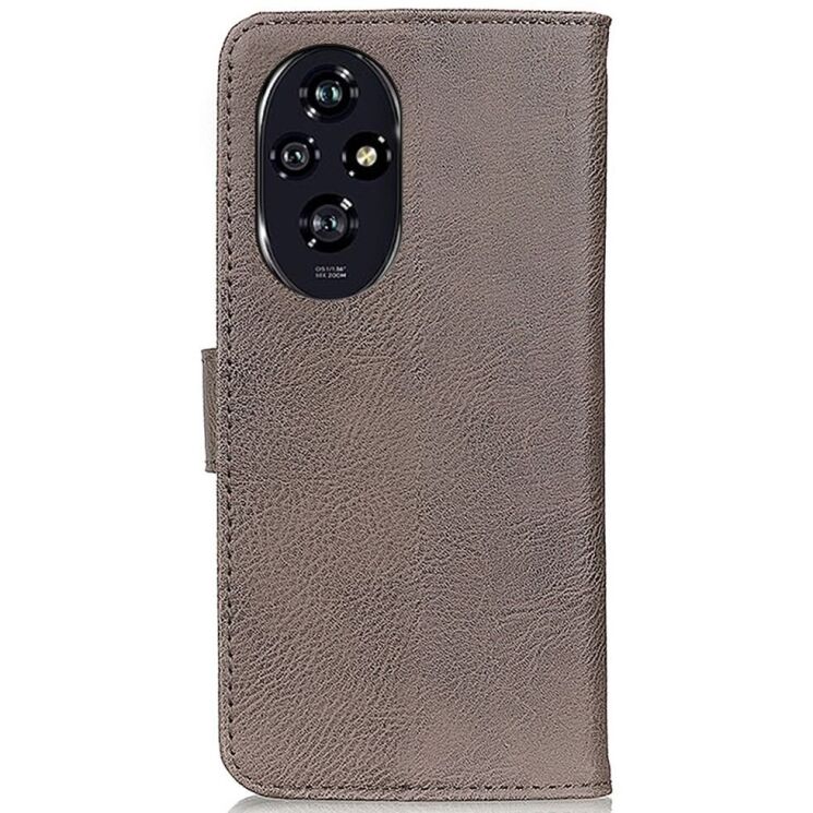 Чехол KHAZNEH Leather Wallet для Honor 200 Pro - Khaki: фото 6 из 8