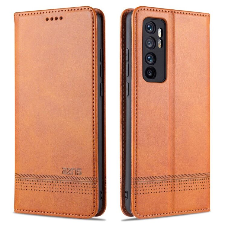 Чехол-книжка AZNS Classic Series для Xiaomi Mi Note 10 Lite - Brown: фото 1 из 13