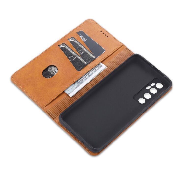 Чехол-книжка AZNS Classic Series для Xiaomi Mi Note 10 Lite - Brown: фото 10 из 13