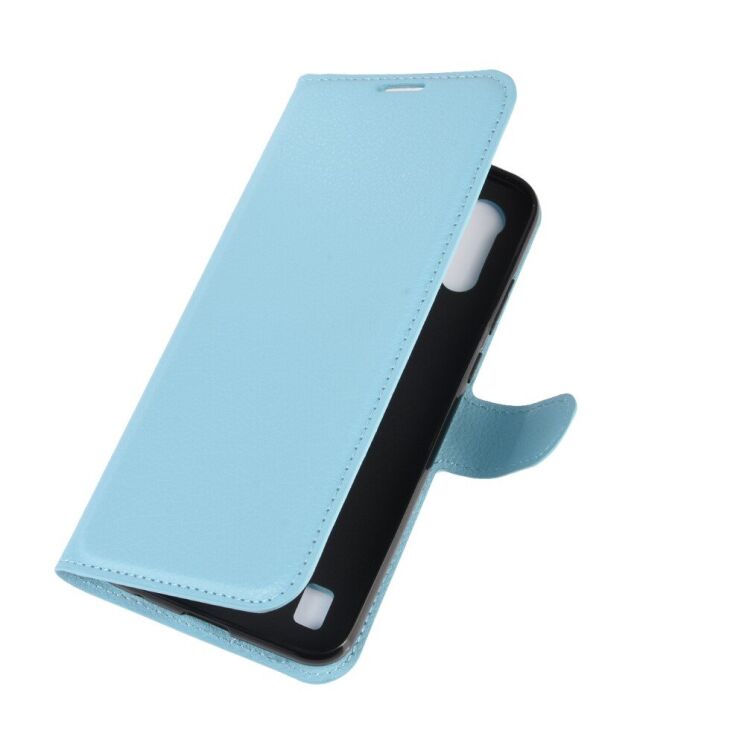 Классический чехол-книжка Deexe Book Type для Motorola Moto E6S / Moto E6i - Blue: фото 2 из 6