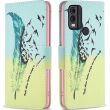 Чехол-книжка Deexe Color Wallet для Nokia C22 - Feather (326904I)