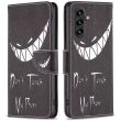 Чехол-книжка Deexe Color Wallet для Samsung Galaxy A15 (A155) - Don't Touch My Phone (344804B)