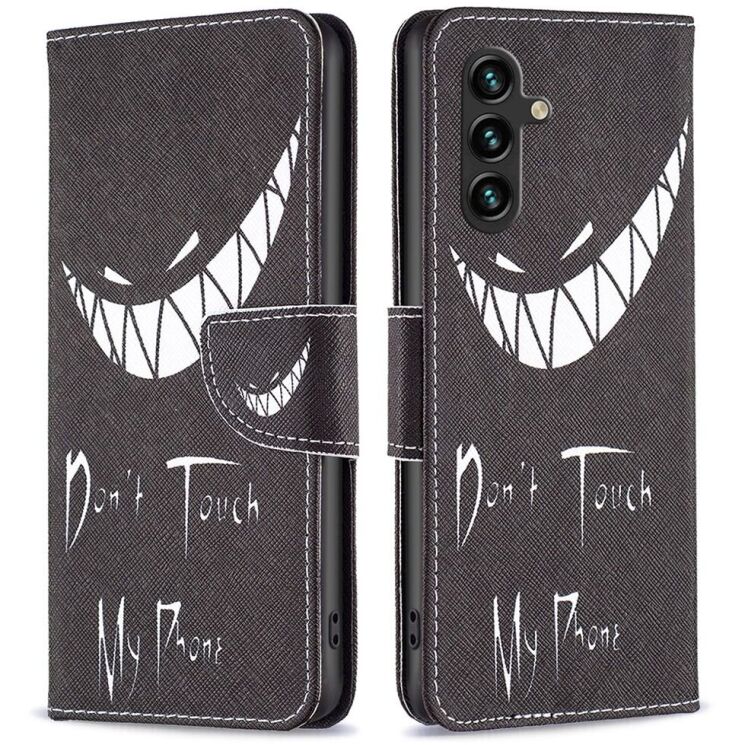Чехол-книжка Deexe Color Wallet для Samsung Galaxy A15 (A155) - Don't Touch My Phone: фото 1 из 7