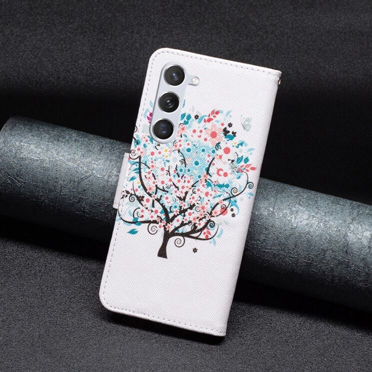 Чехол-книжка Deexe Color Wallet для Samsung Galaxy S24 (S921) / Galaxy S25 (S931) - Flower Tree: фото 4 из 7