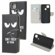 Чехол-книжка Deexe Color Wallet для Xiaomi Redmi 9C - Do Not Touch My Phone (267612E)