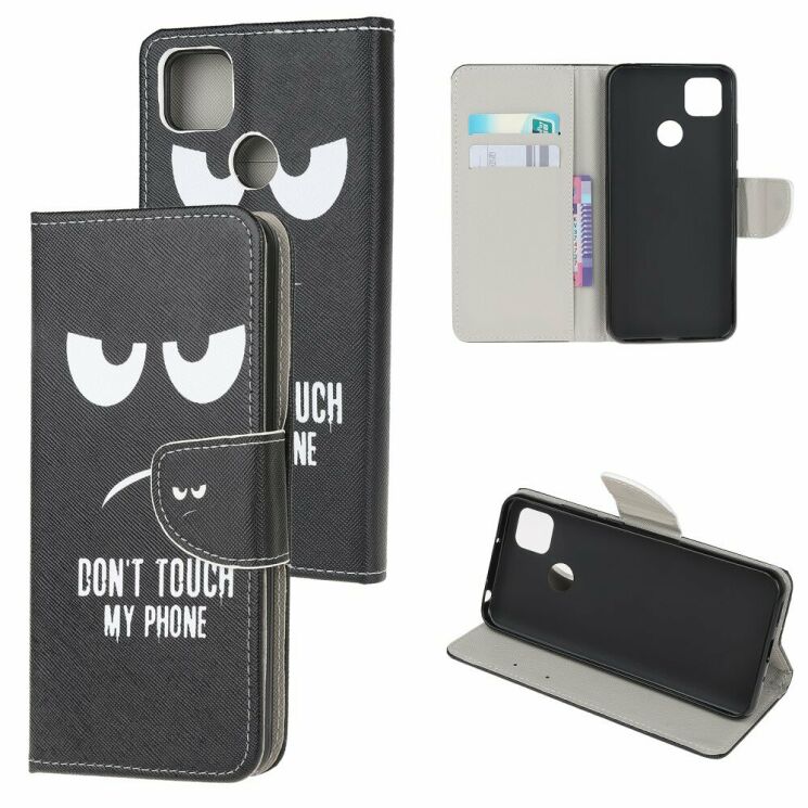 Чехол-книжка Deexe Color Wallet для Xiaomi Redmi 9C - Do Not Touch My Phone: фото 1 из 5