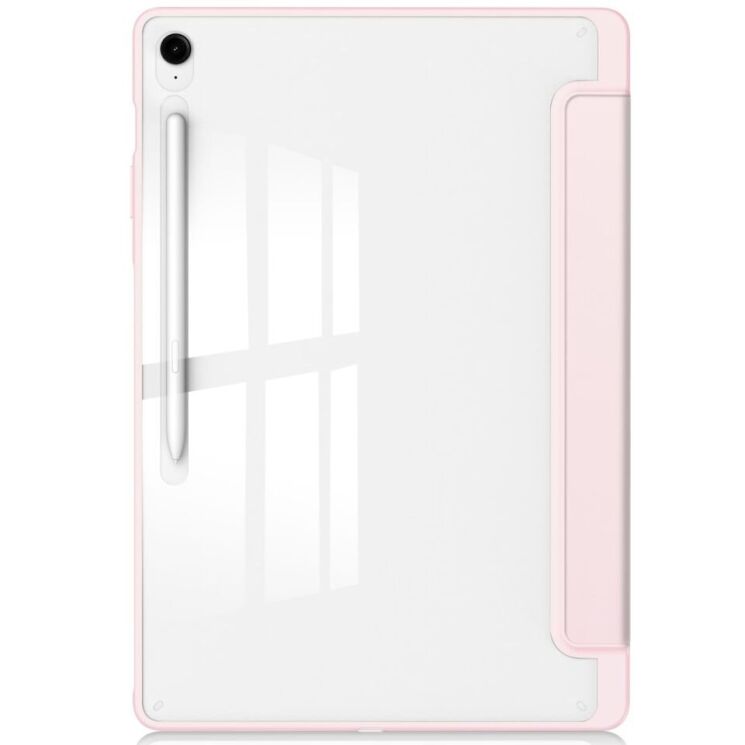 Чохол-книжка Deexe Crystal Back для Samsung Galaxy Tab S10 FE Plus - Pink: фото 2 з 8