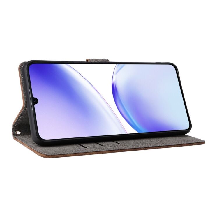Чехол-книжка Deexe Delta Book для Realme C53 / C51 / Note 50 - Brown: фото 3 из 7