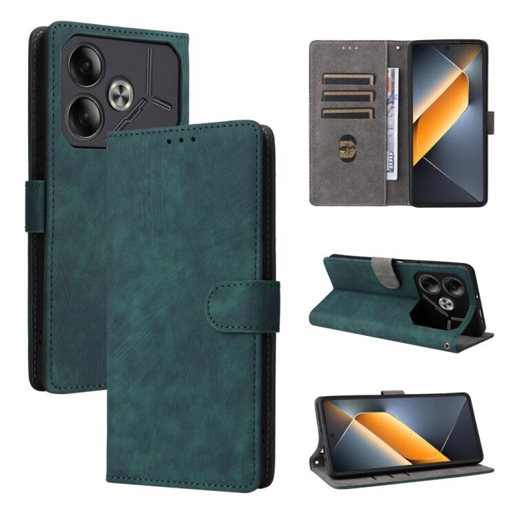 Чехол-книжка Deexe Delta Book для TECNO Pova 6 - Green: фото 7 из 8