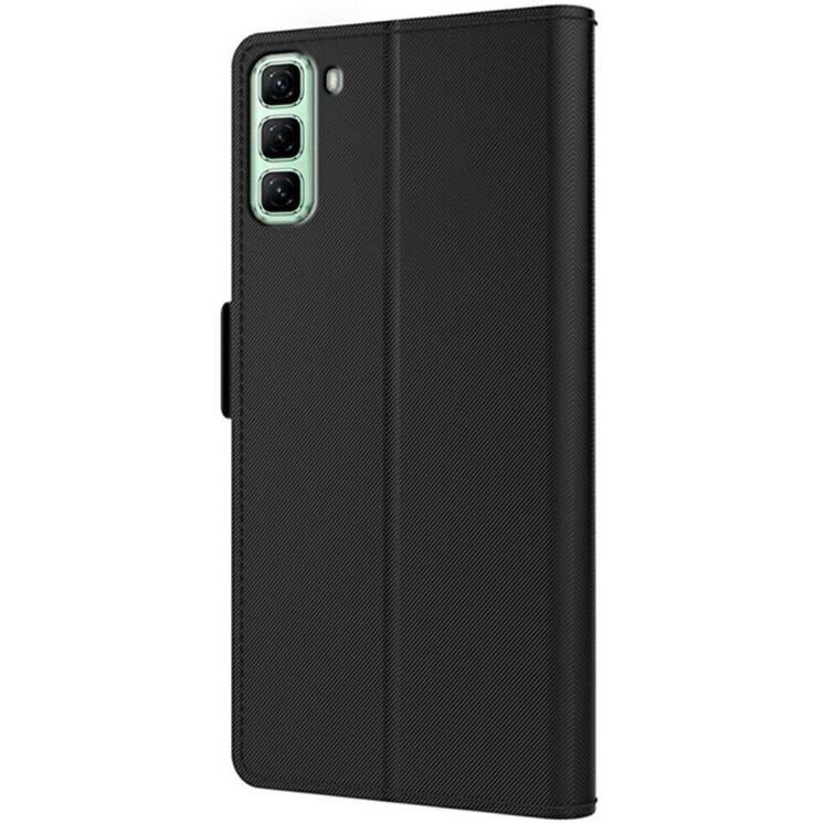 Чехол-книжка Deexe Eclipse Wallet для Infinix Hot 50 - Black: фото 4 из 9