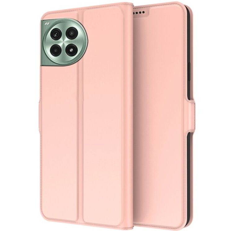 Чохол-книжка Deexe Faro Wallet для OnePlus Ace 3 Pro - Rose Gold: фото 1 з 7
