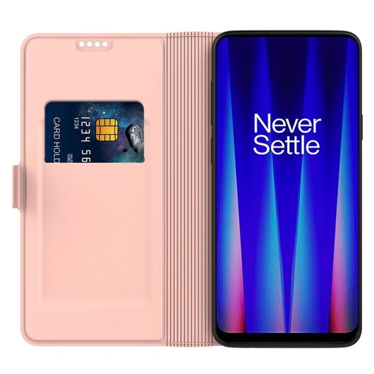 Чохол-книжка Deexe Faro Wallet для OnePlus Ace 3 Pro - Rose Gold: фото 2 з 7