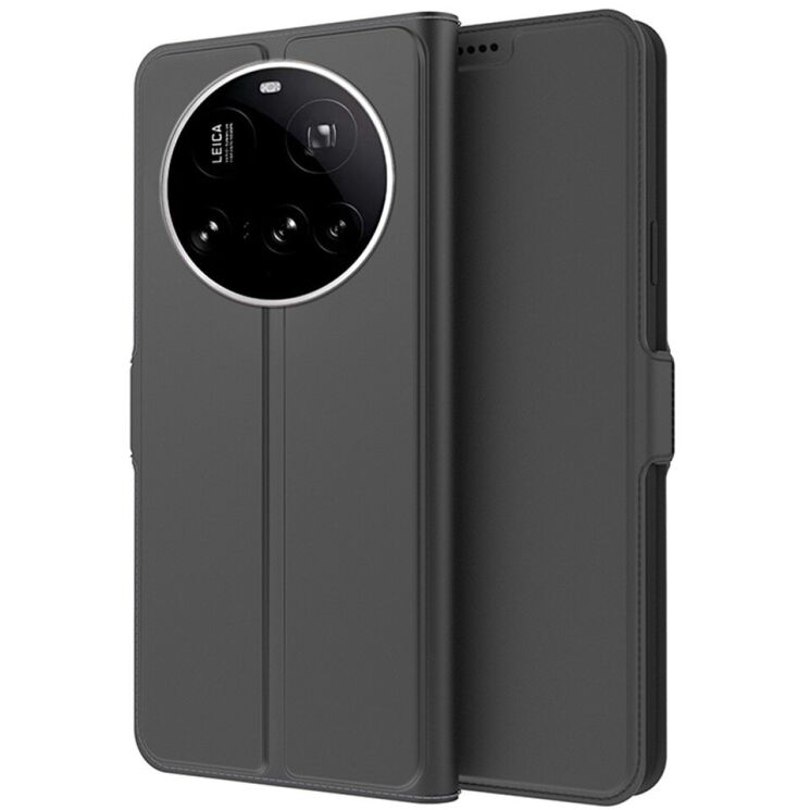 Чехол-книжка Deexe Faro Wallet для Xiaomi 17 Ultra - Black: фото 1 из 7