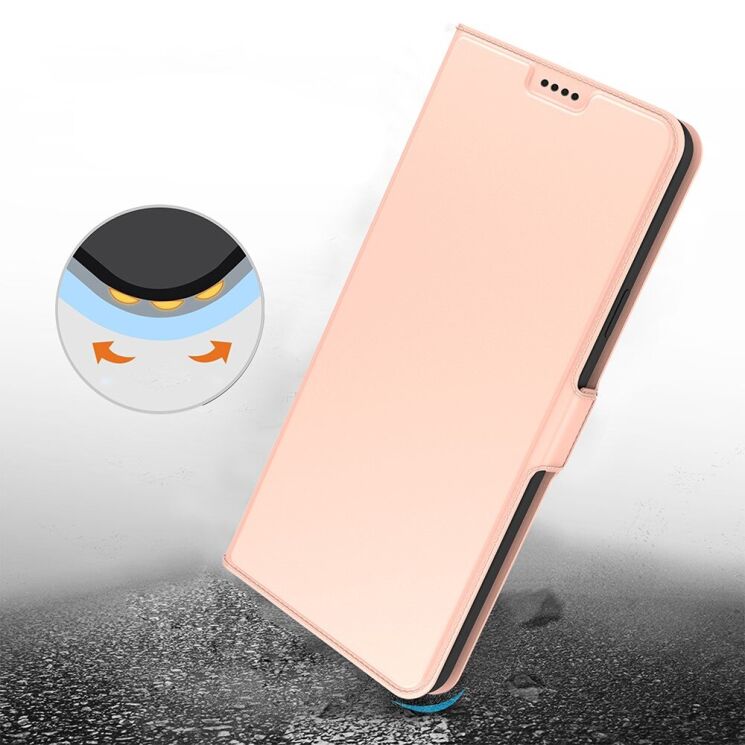 Чехол-книжка Deexe Faro Wallet для Xiaomi Redmi 13 - Gold: фото 7 из 7