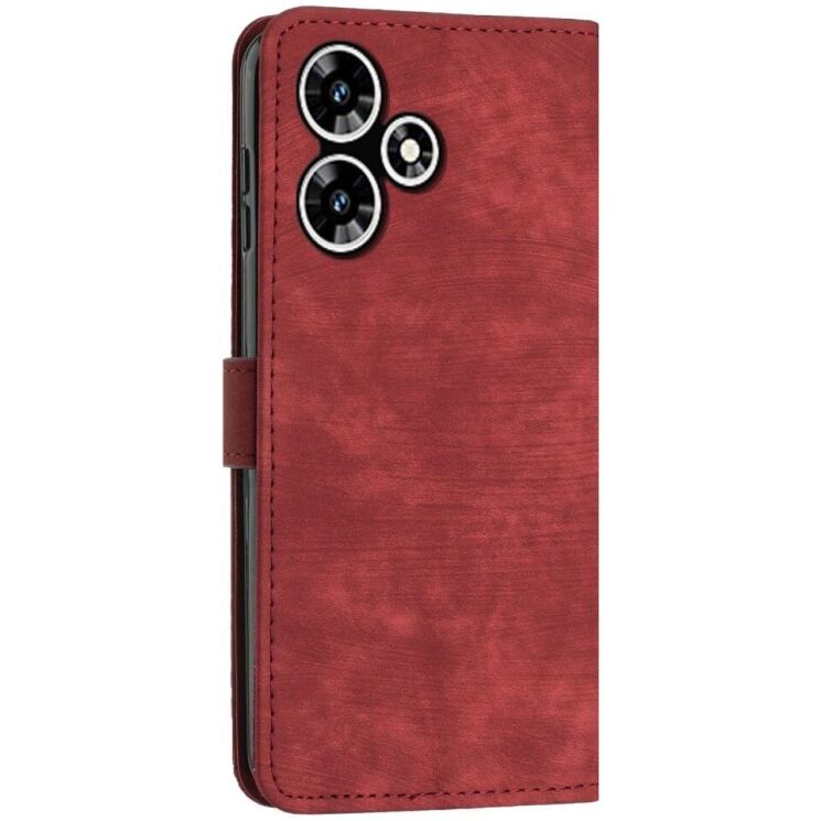 Чехол-книжка Deexe Lines Series для Infinix Hot 30 Play (X6835B) - Red: фото 6 из 12