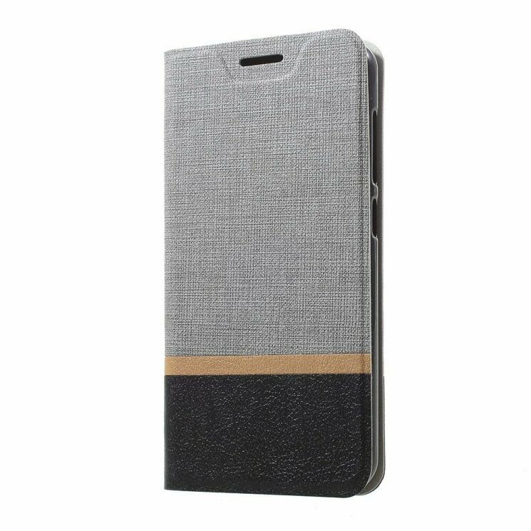 Чехол-книжка Deexe Lines Texture для Xiaomi Redmi Go - Grey: фото 2 из 6
