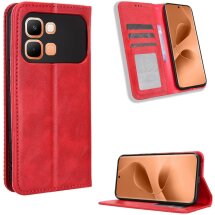 Чохол-книжка Deexe Retro Style для Infinix Note Edge - Red: фото 1 з 19