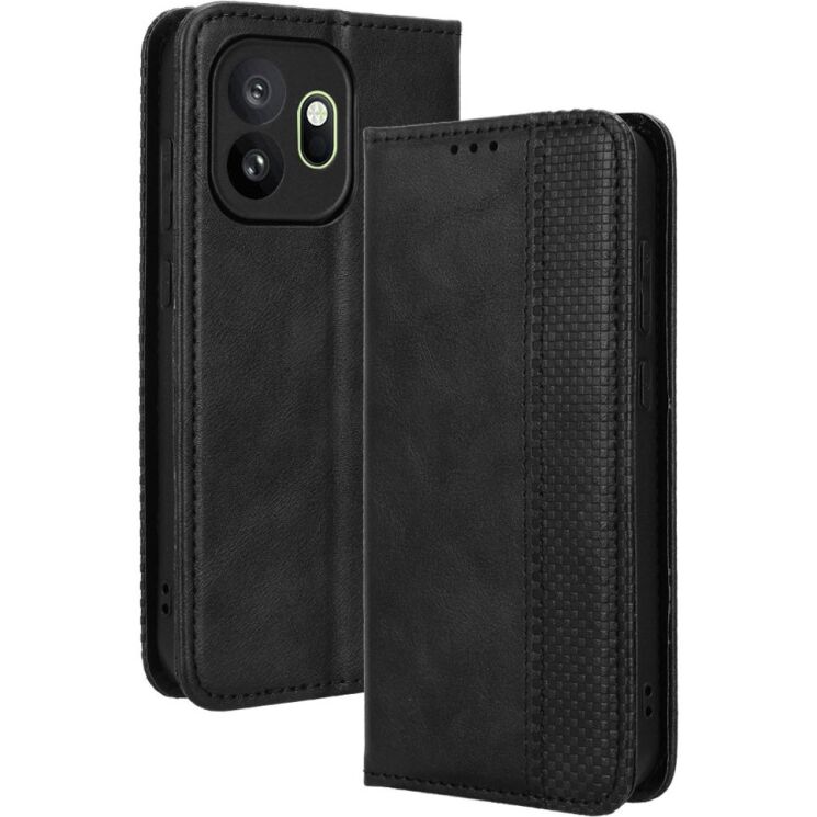 Чохол-книжка Deexe Retro Style для OnePlus 15T - Black: фото 7 з 19