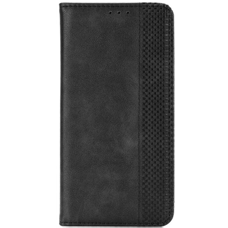 Чохол-книжка Deexe Retro Style для Realme 16 Pro - Black (428008B) Чохол-книжка Deexe Retro Style для Realme 16 Pro - Black: фото 4 з 20