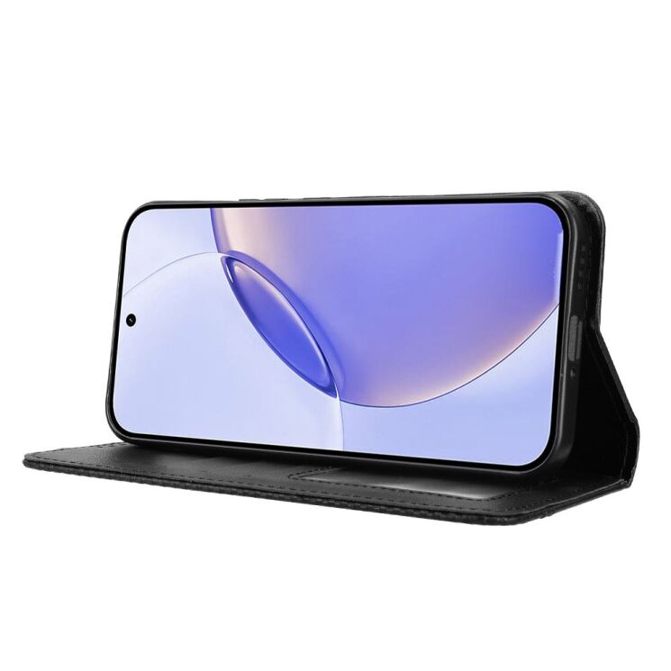 Чохол-книжка Deexe Retro Style для Realme 16 Pro - Black (428008B) Чохол-книжка Deexe Retro Style для Realme 16 Pro - Black: фото 15 з 20