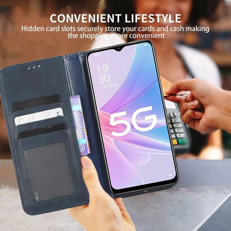 Чохол-книжка Deexe Retro Style для Realme 16 Pro - Black (428008B) Чохол-книжка Deexe Retro Style для Realme 16 Pro - Black: фото 13 з 20