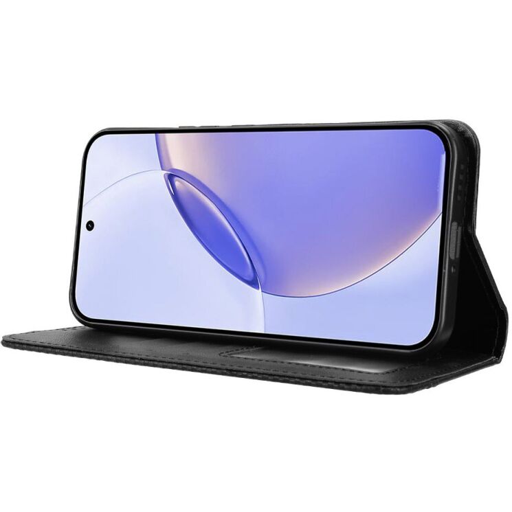 Чохол-книжка Deexe Retro Style для Realme 16 Pro - Black (428008B) Чохол-книжка Deexe Retro Style для Realme 16 Pro - Black: фото 7 з 20