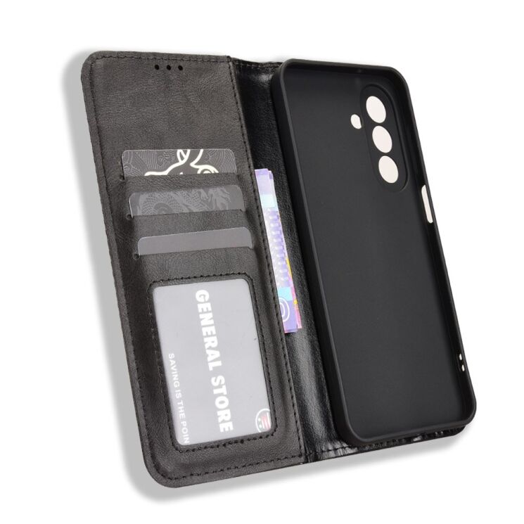 Чехол-книжка Deexe Retro Style для Samsung Galaxy A27 (A276) - Black (408612B) Чехол-книжка Deexe Retro Style для Samsung Galaxy A27 (A276) - Black: фото 5 из 9
