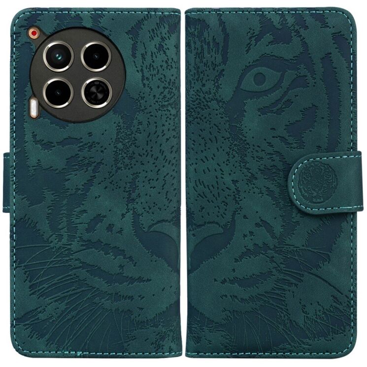 Чехол-книжка Deexe Tiger для TECNO Camon 30 (CL6) - Green: фото 1 из 7