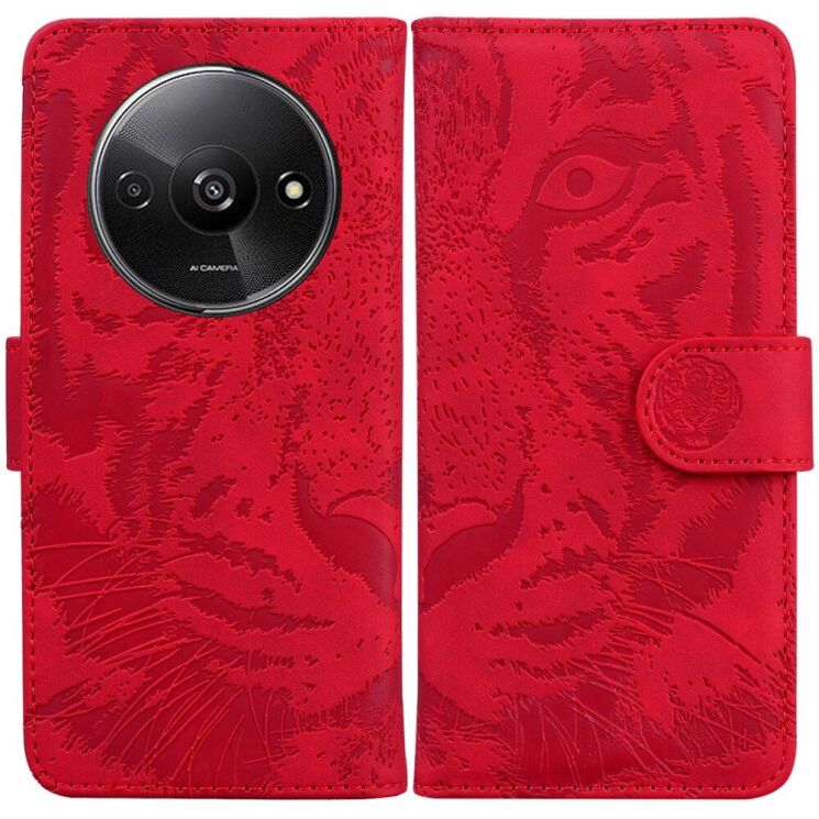 Чехол-книжка Deexe Tiger для Xiaomi Redmi A3 - Red: фото 1 из 7