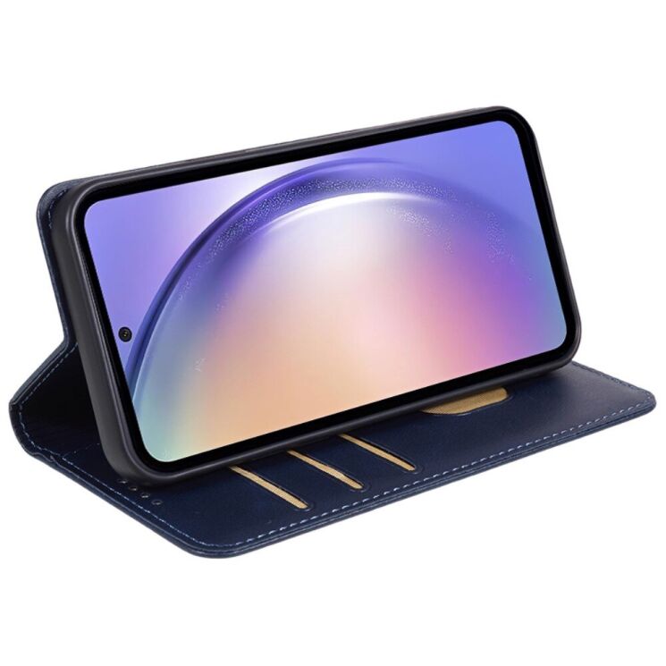 Чехол-книжка Deexe Wallet Case для Samsung Galaxy M35 (M356) - Blue: фото 3 из 7