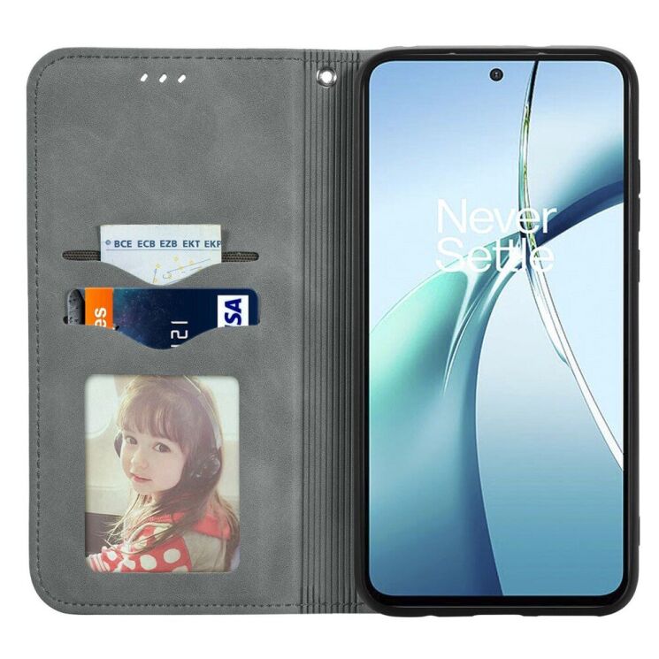 Чехол-книжка Deexe Wallet Case для Xiaomi Redmi Note 14 4G - Grey: фото 4 из 8