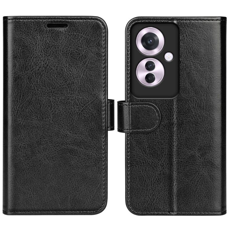 Чехол-книжка Deexe Wallet Style для OPPO Reno 11F - Black: фото 1 из 8