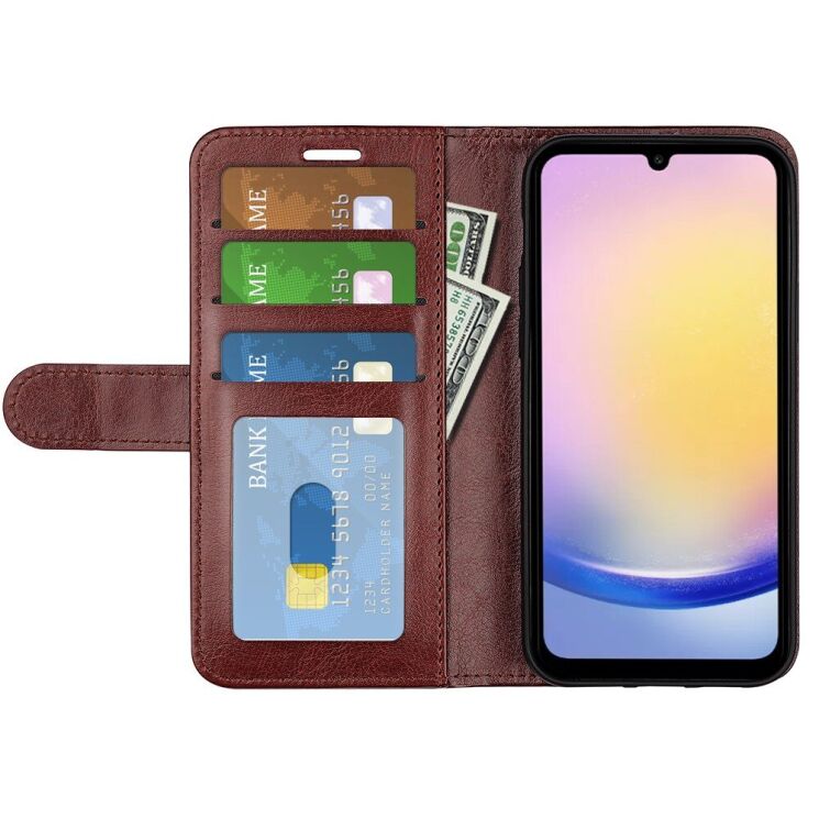 Чехол-книжка Deexe Wallet Style для Samsung Galaxy A26 (A266) - Brown: фото 2 из 7