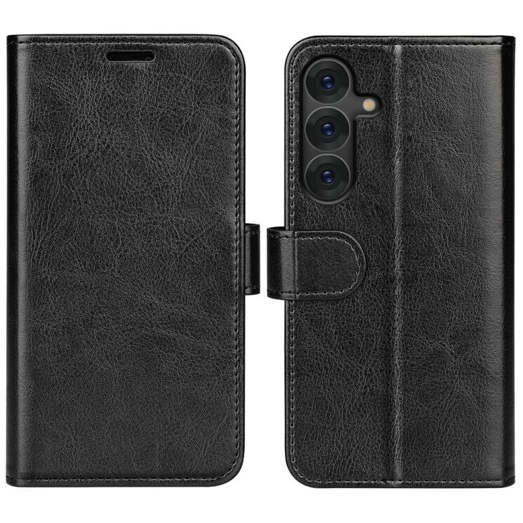 Чехол-книжка Deexe Wallet Style для Samsung Galaxy S25 Plus (S936) - Black: фото 1 из 9