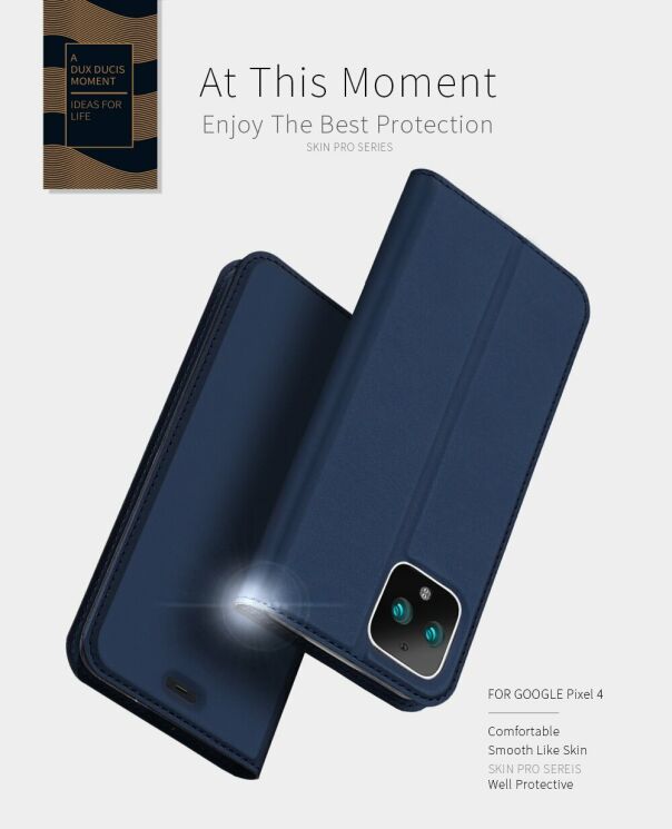 Чехол-книжка DUX DUCIS Skin Pro для Google Pixel 4 - Blue: фото 9 из 16