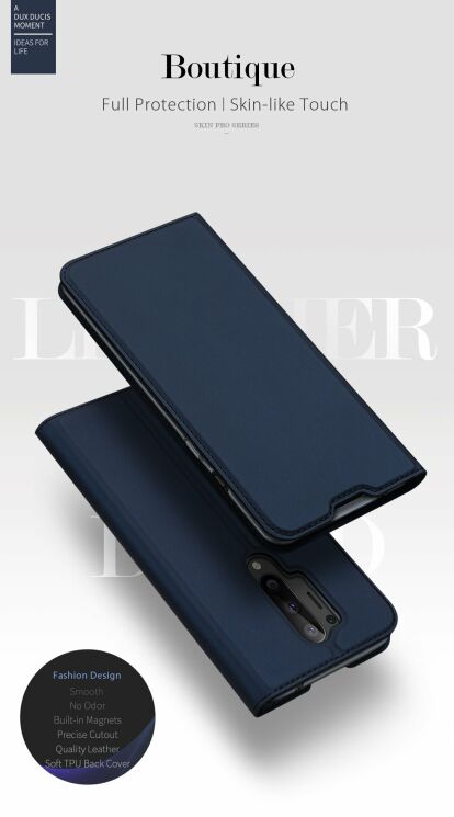 Чехол-книжка DUX DUCIS Skin Pro для OnePlus 8 Pro - Black: фото 10 из 16