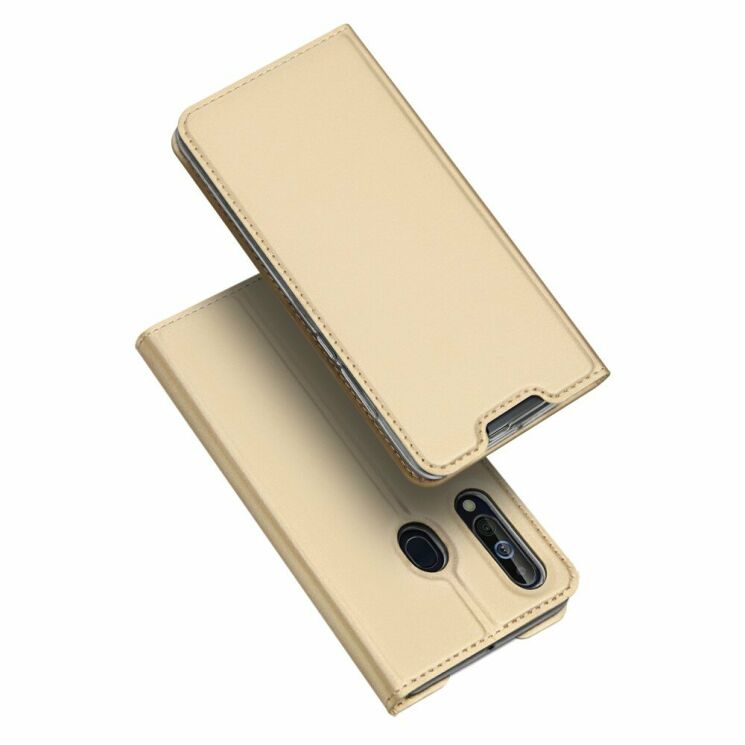 Чехол-книжка DUX DUCIS Skin Pro для Samsung Galaxy M40 / A60 (A605) - Gold: фото 1 из 19
