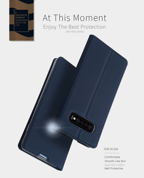 Чехол-книжка DUX DUCIS Skin Pro для Samsung Galaxy S10 - Black: фото 9 из 15