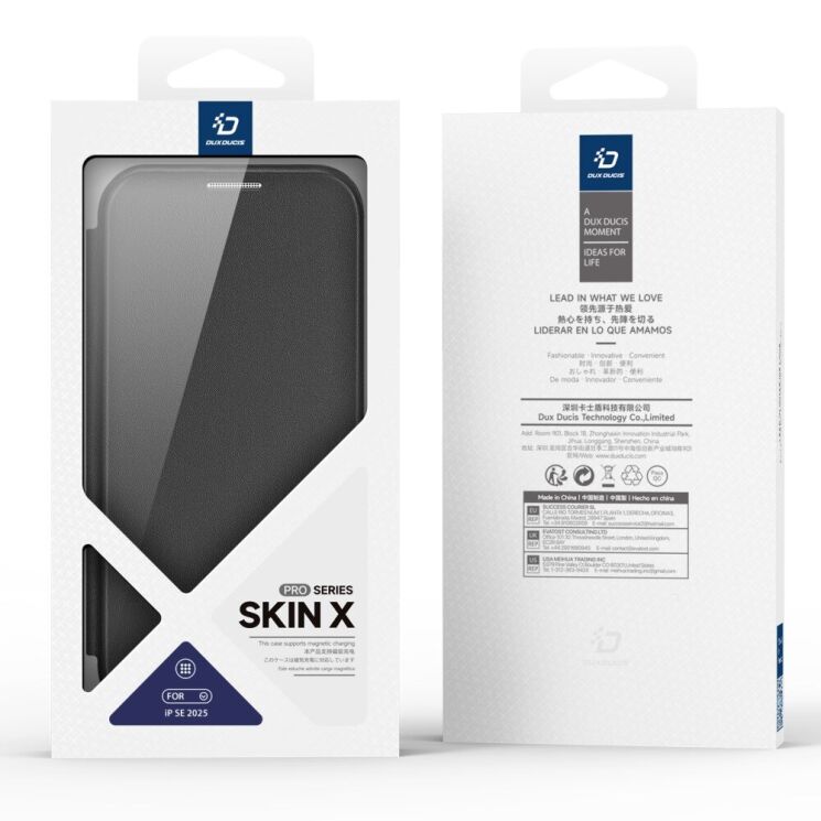 Чохол-книжка DUX DUCIS Skin X Pro Magnetic для Apple iPhone 16e - Black: фото 3 з 12