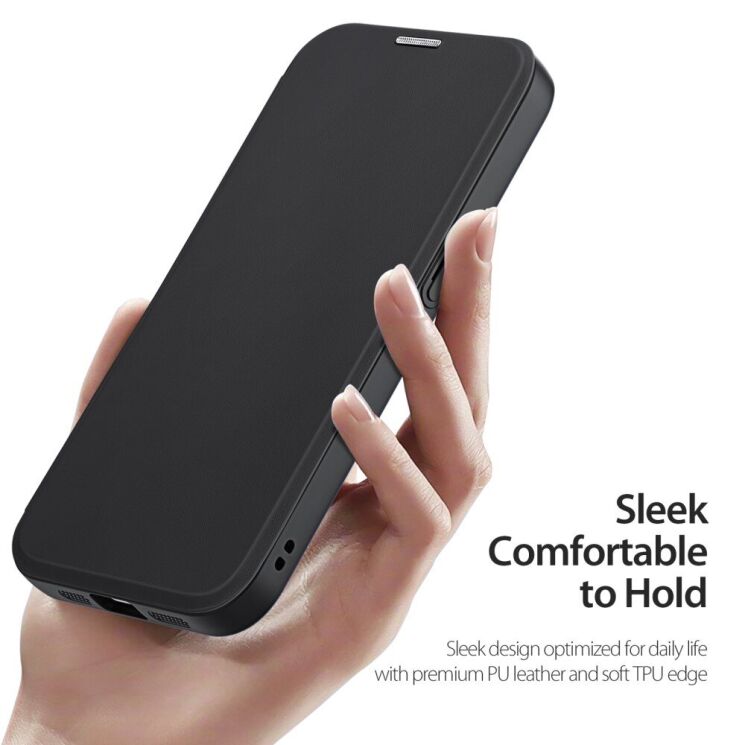 Чохол-книжка DUX DUCIS Skin X Pro Magnetic для Apple iPhone 16e - Black: фото 7 з 12