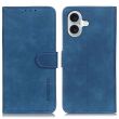 Чехол-книжка KHAZNEH Retro Wallet для Apple iPhone 16 - Blue (360717L)