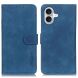 Чехол-книжка KHAZNEH Retro Wallet для Apple iPhone 16 - Blue (360717L). Фото 1 из 8